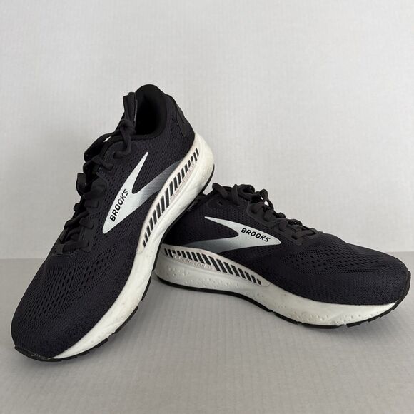 Brooks Ariel GTS 24 Womens Size 10 Wide D Ebony Black White 1204141D016 Sneakers - Picture 1 of 8